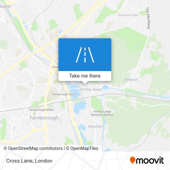 Cross Lane map
