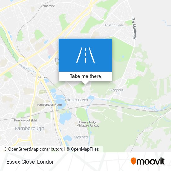 Essex Close map