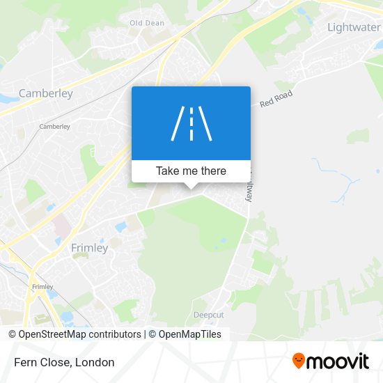 Fern Close map