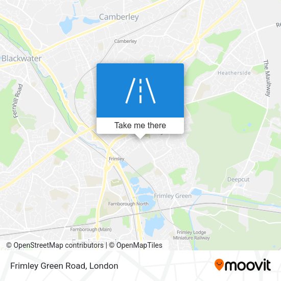 Frimley Green Road map