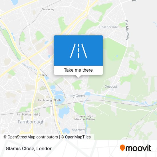 Glamis Close map