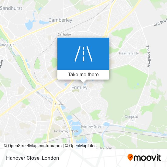 Hanover Close map