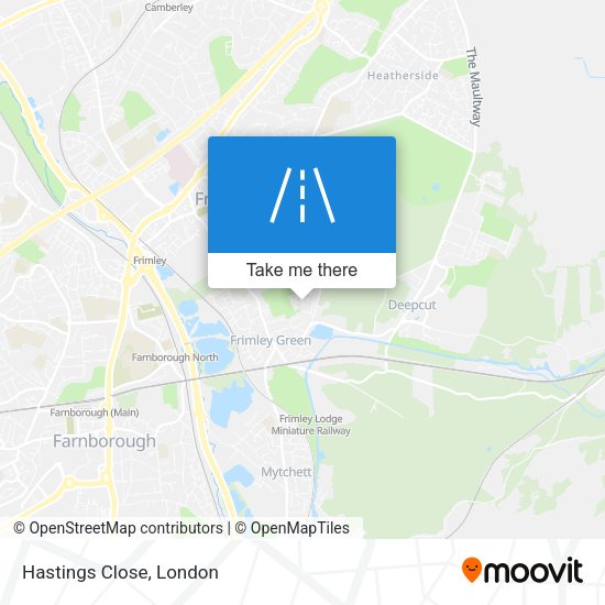Hastings Close map