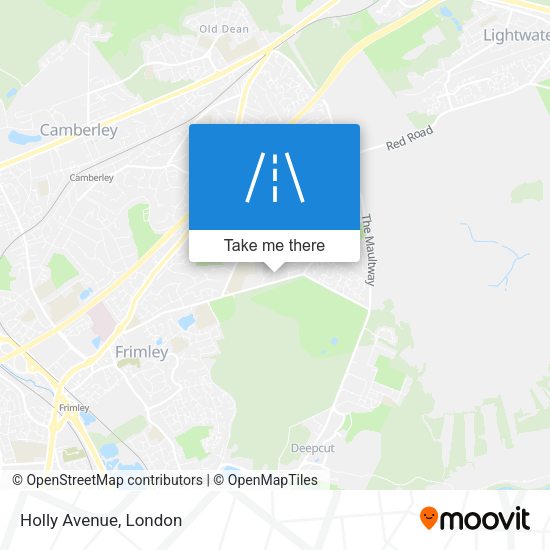 Holly Avenue map