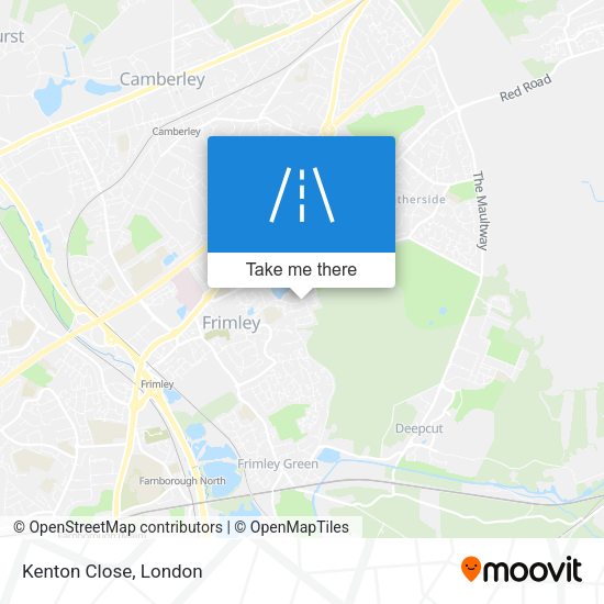 Kenton Close map