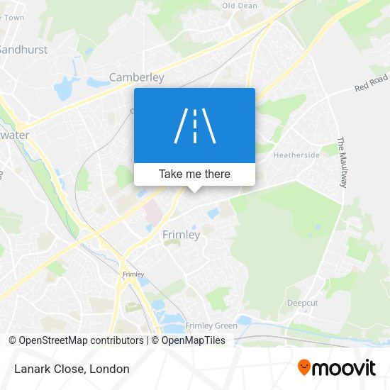 Lanark Close map