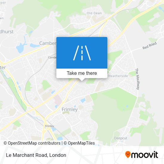 Le Marchant Road map