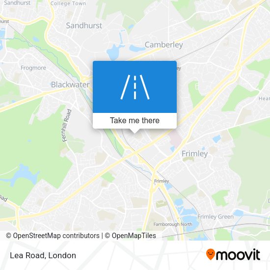 Lea Road map