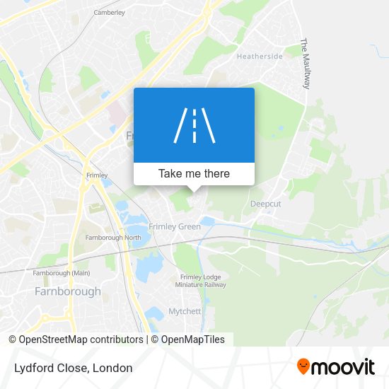 Lydford Close map