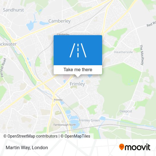 Martin Way map
