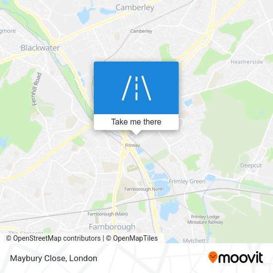 Maybury Close map