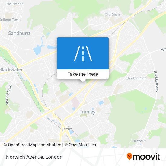 Norwich Avenue map