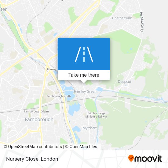 Nursery Close map