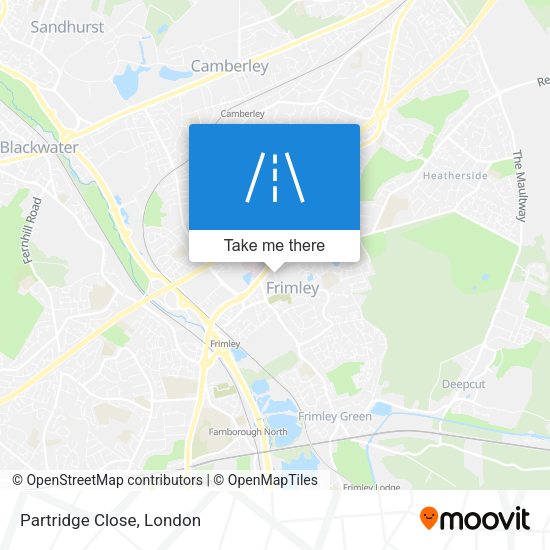 Partridge Close map