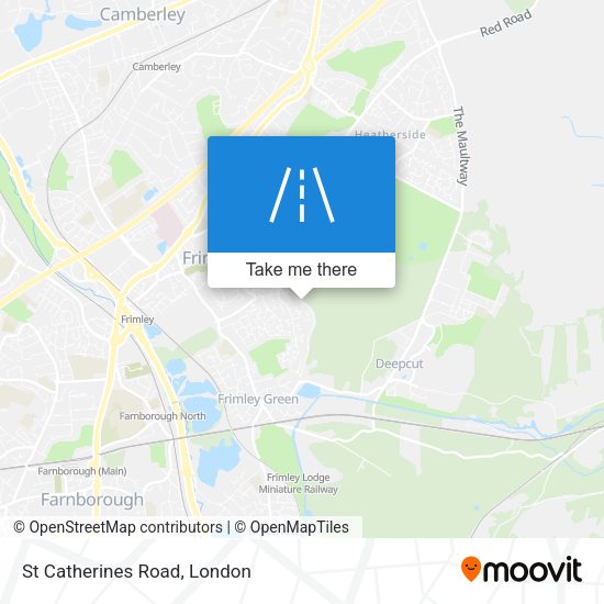 St Catherines Road map