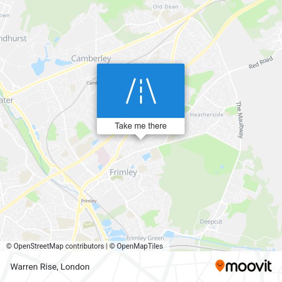 Warren Rise map