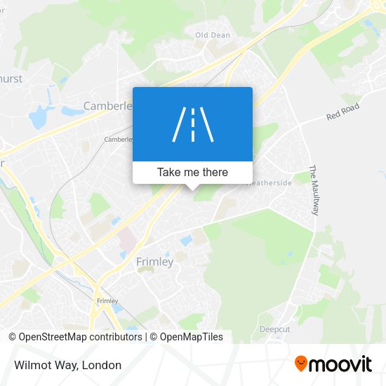 Wilmot Way map