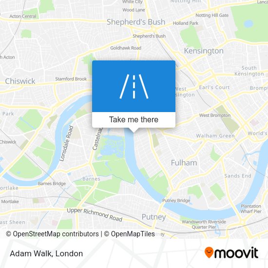Adam Walk map