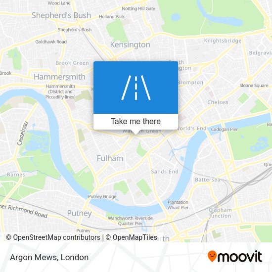 Argon Mews map