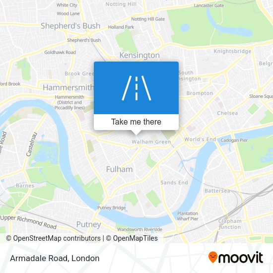 Armadale Road map