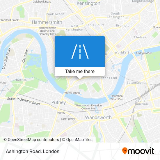 Ashington Road map