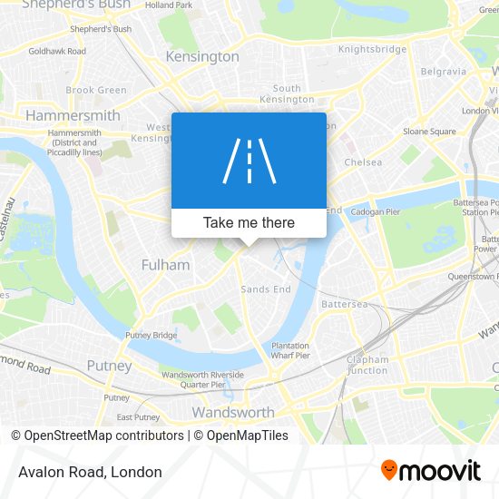 Avalon Road map