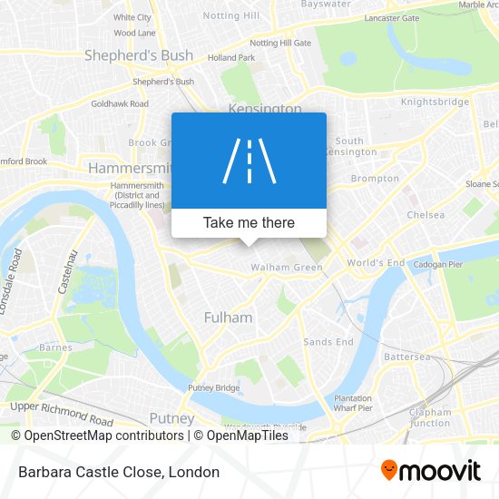 Barbara Castle Close map