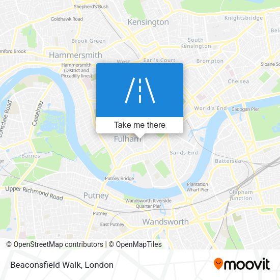 Beaconsfield Walk map