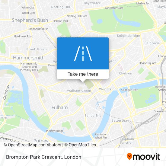 Brompton Park Crescent map