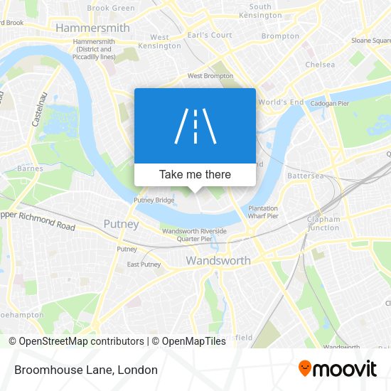 Broomhouse Lane map