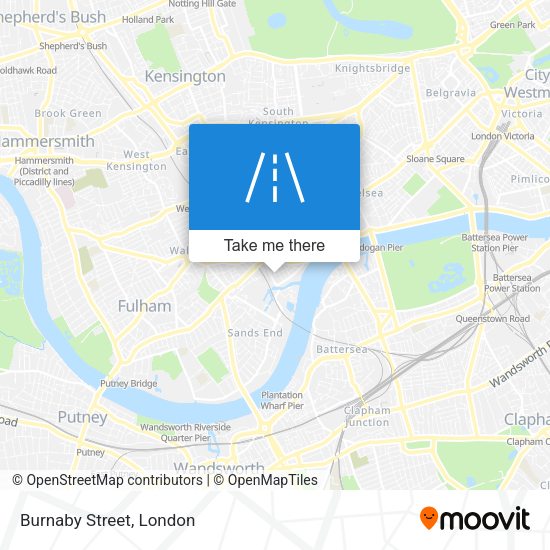Burnaby Street map