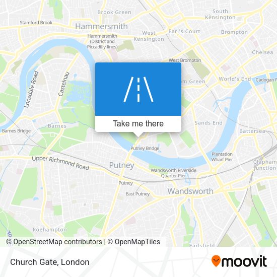 Church Gate map