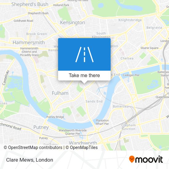 Clare Mews map