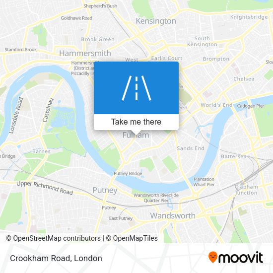 Crookham Road map