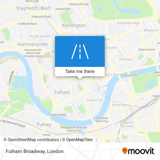 Fulham Broadway map