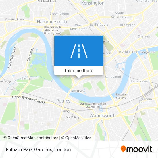 Fulham Park Gardens map