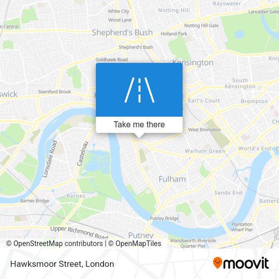 Hawksmoor Street map