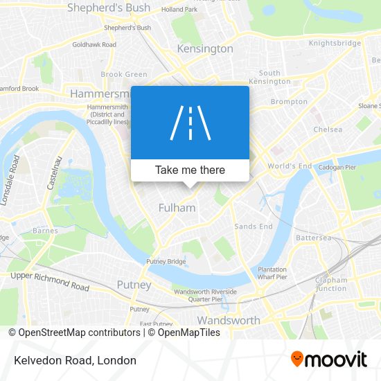 Kelvedon Road map