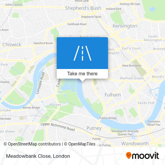 Meadowbank Close map