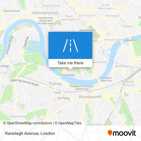 Ranelagh Avenue map