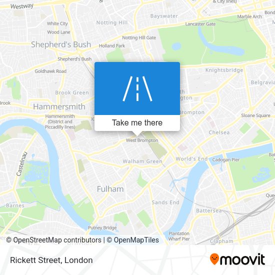 Rickett Street map