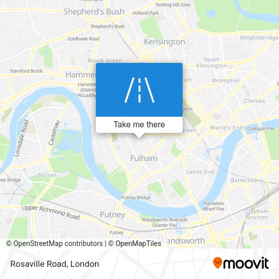 Rosaville Road map