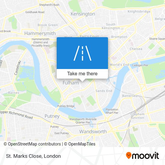 St. Marks Close map