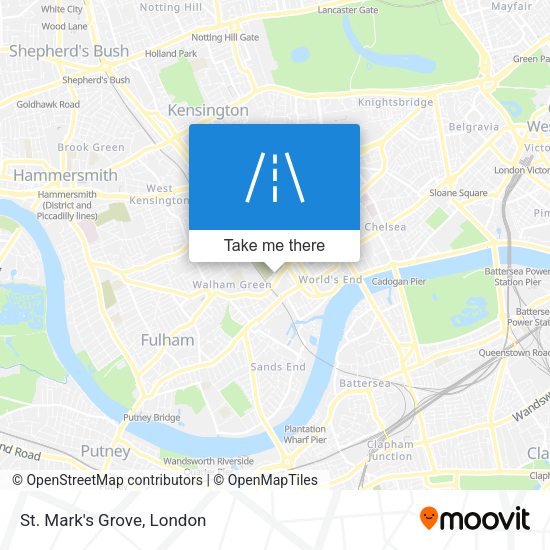 St. Mark's Grove map