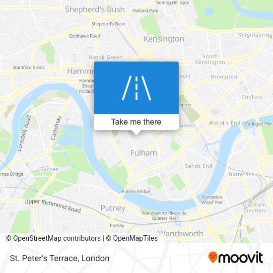 St. Peter's Terrace map