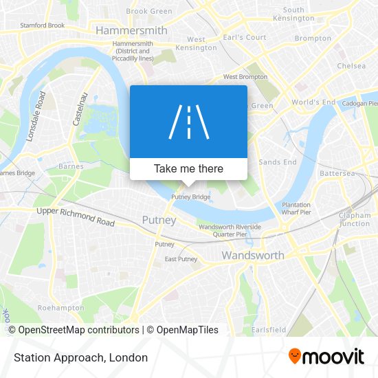Station Approach map