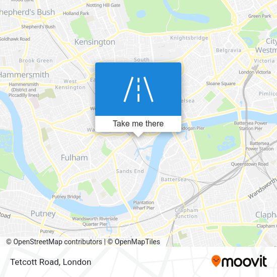 Tetcott Road map