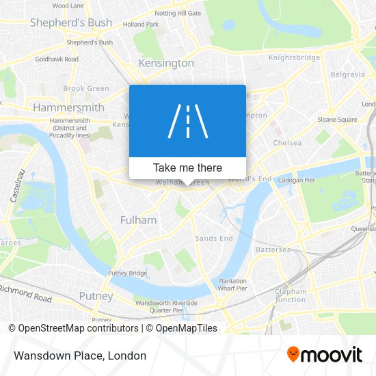 Wansdown Place map