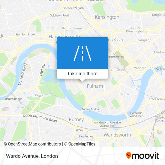 Wardo Avenue map