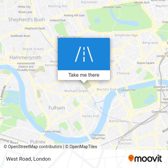 West Road map